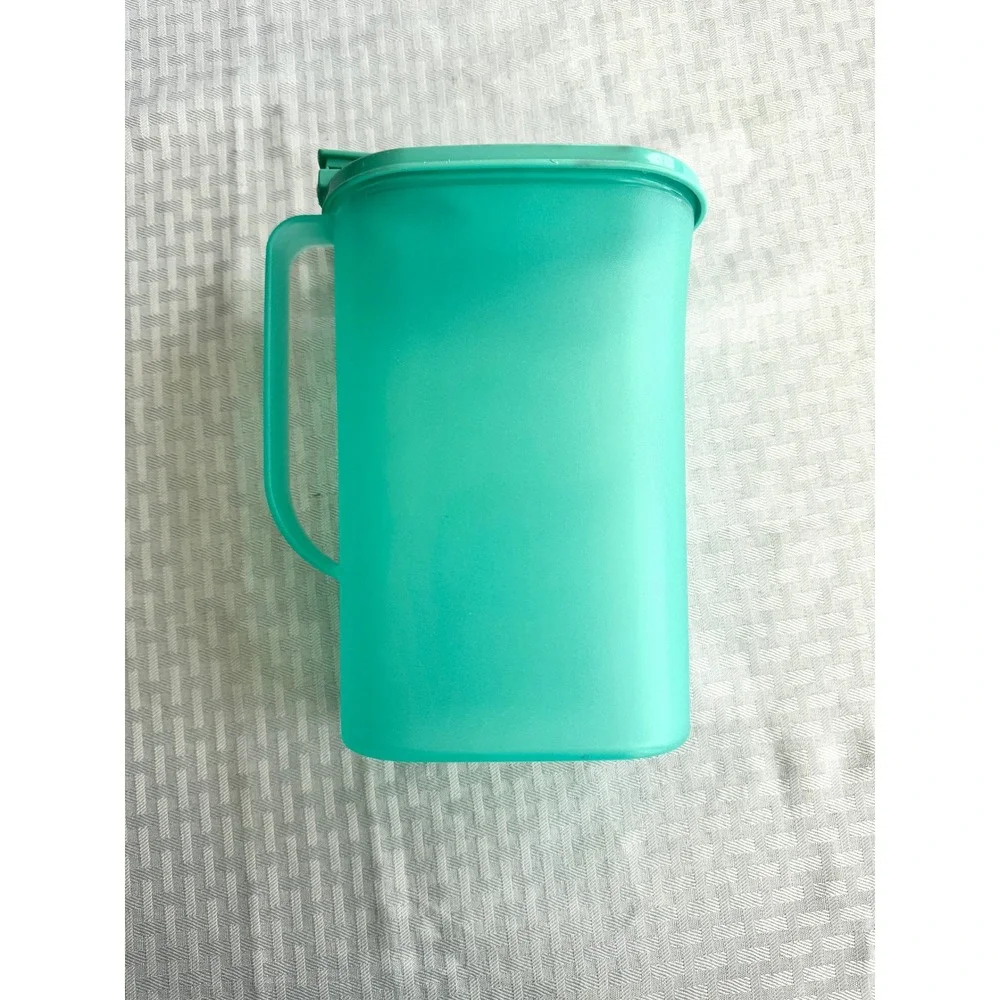 Vintage Tupperware Rubbermaid Pitcher Lot‎ Teal Blue Brown Retro Kitchenware 3pc